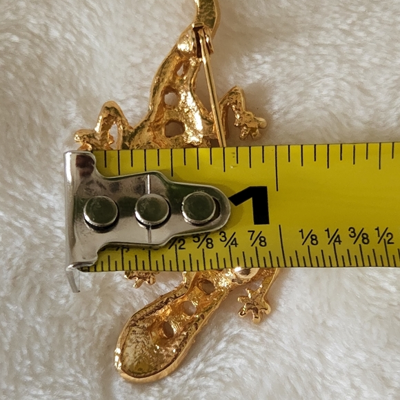 Salamander Brooch Pin Pendant Goldtone NWT - Picture 9 of 16